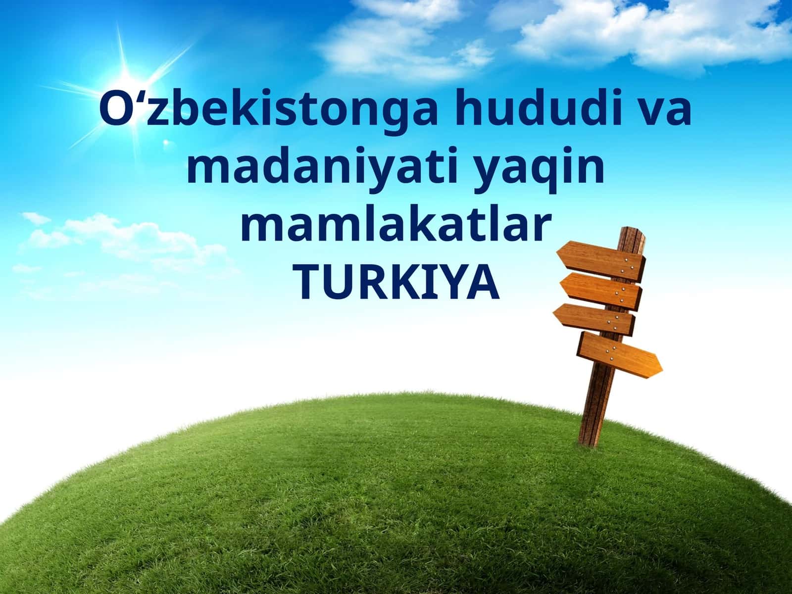 O‘zbekistonga hududi va madaniyati yaqin mamlakatlar TURKIYA 1