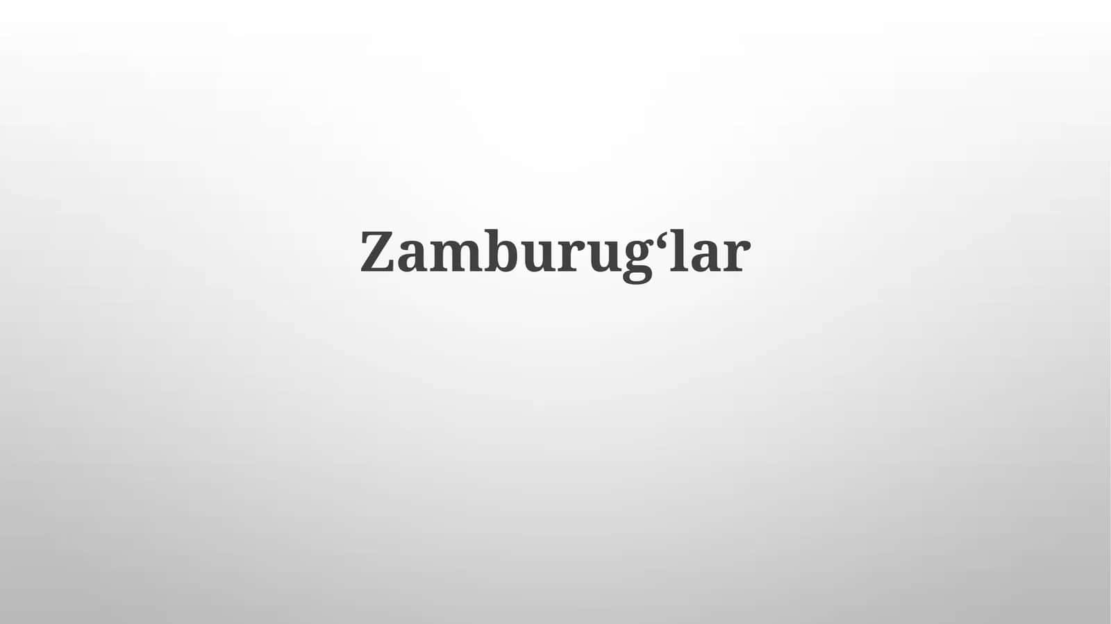 Zamburug'lar Qirolligi 1