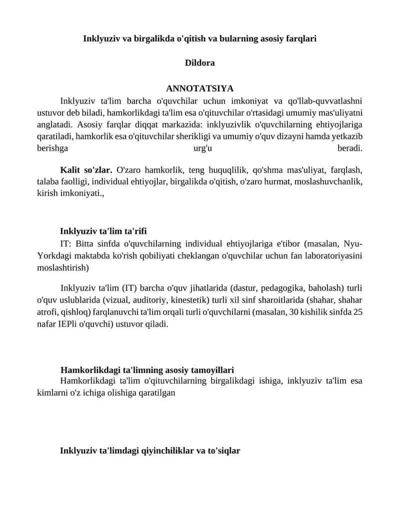 Inklyuziv ta'lim 1