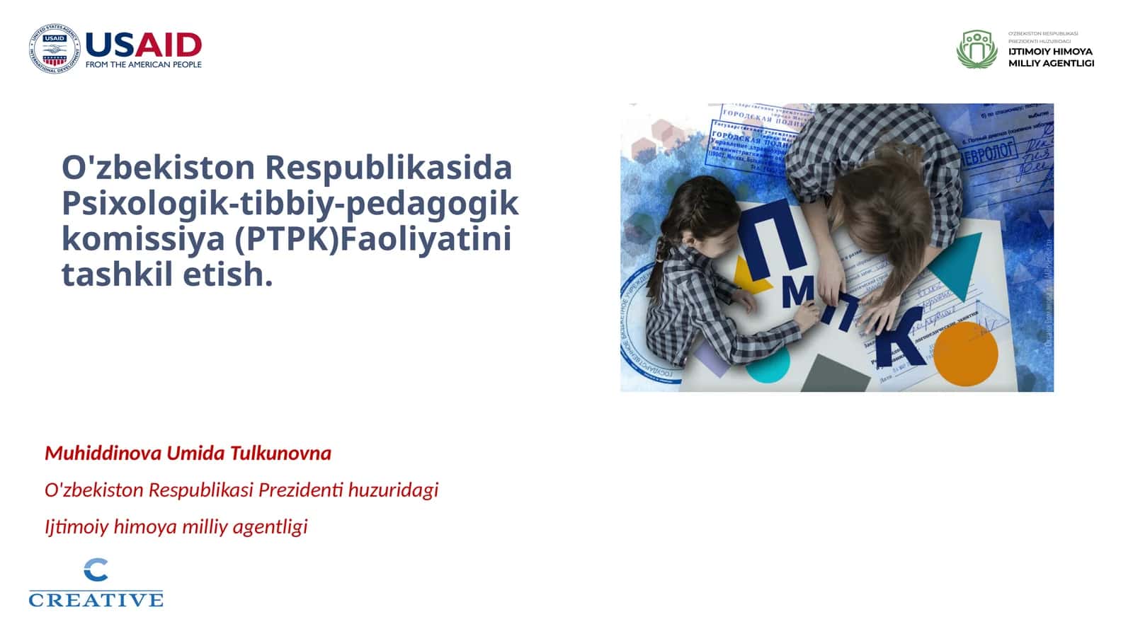 O'zbekiston Respublikasida Psixologik-tibbiy-pedagogik komissiya(PTPK) Faoliyatini tashkil etish 1