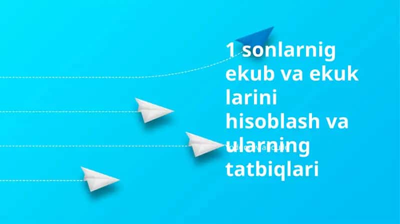 Xususiy qiymatlar va xususiy vektorlar 1