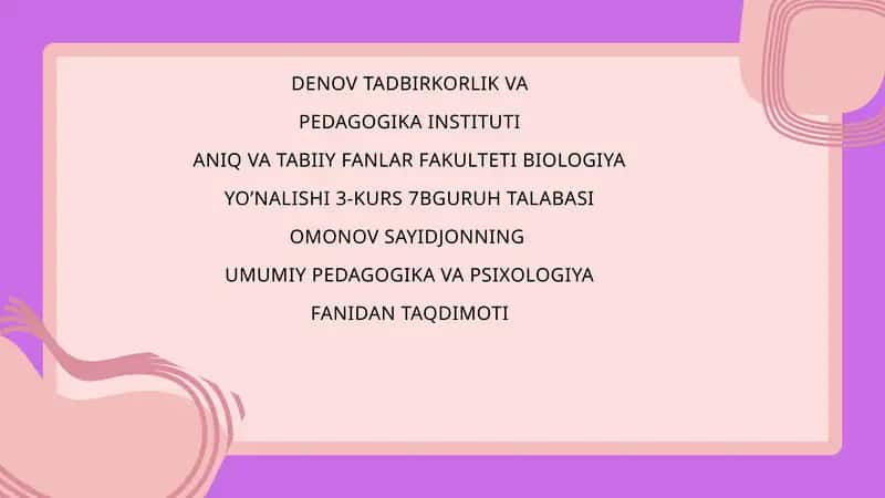 Yosh avlod tarbiyasida oila va mahallaning o‘rni 1