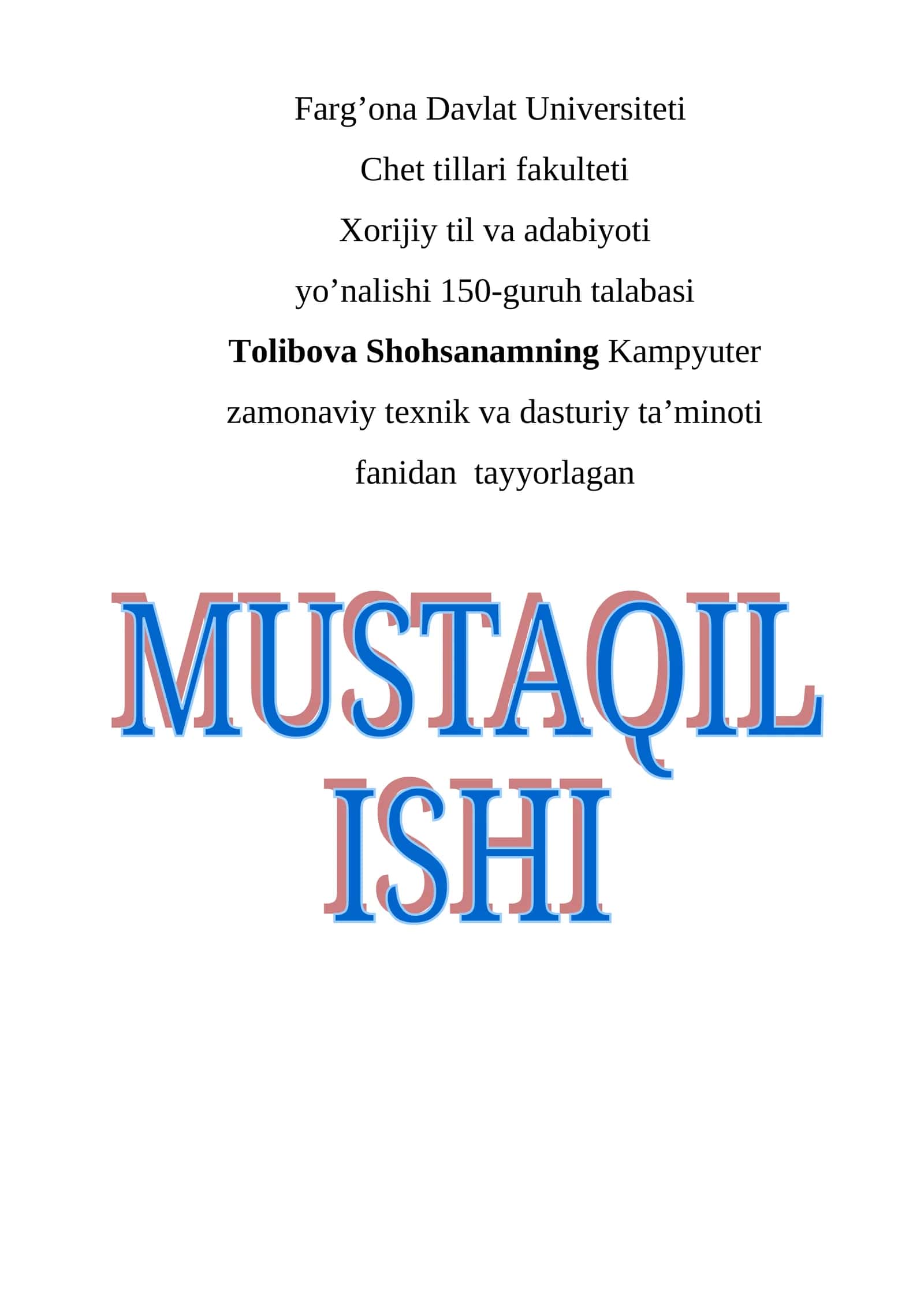 Klaviatura haqida ma’lumot 1