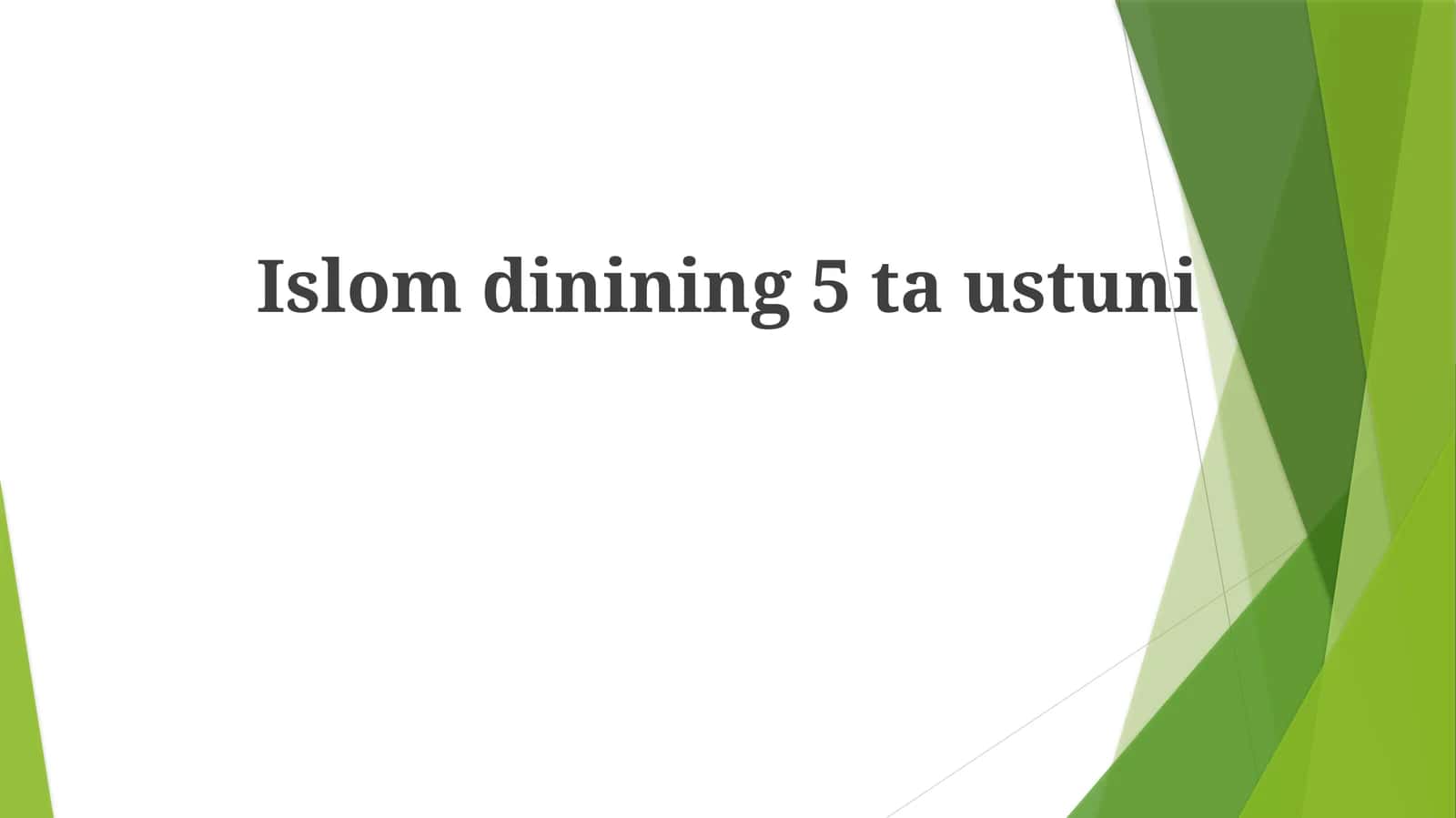 Islomdinining5 taustuni 1