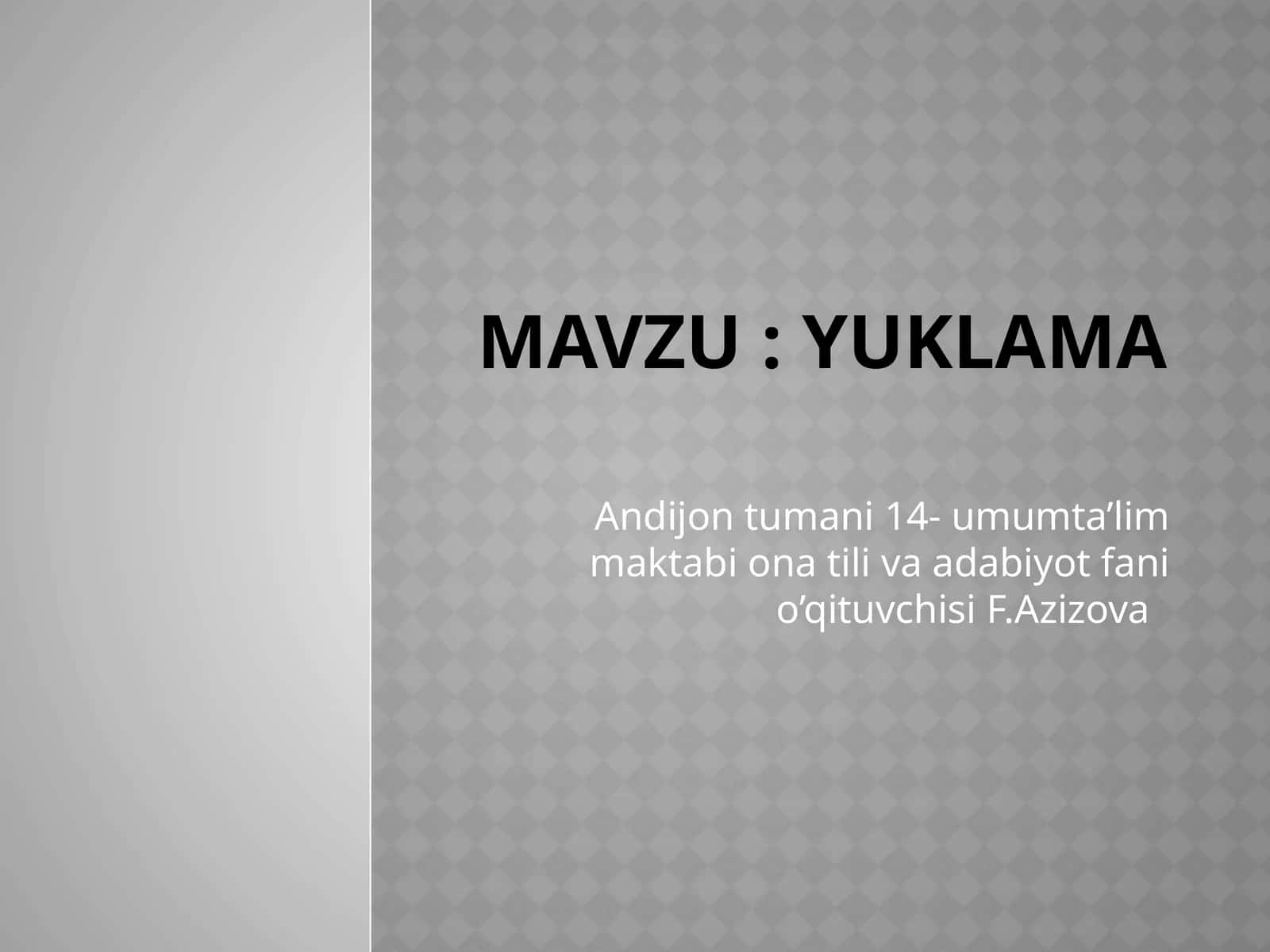 Yuklama 1