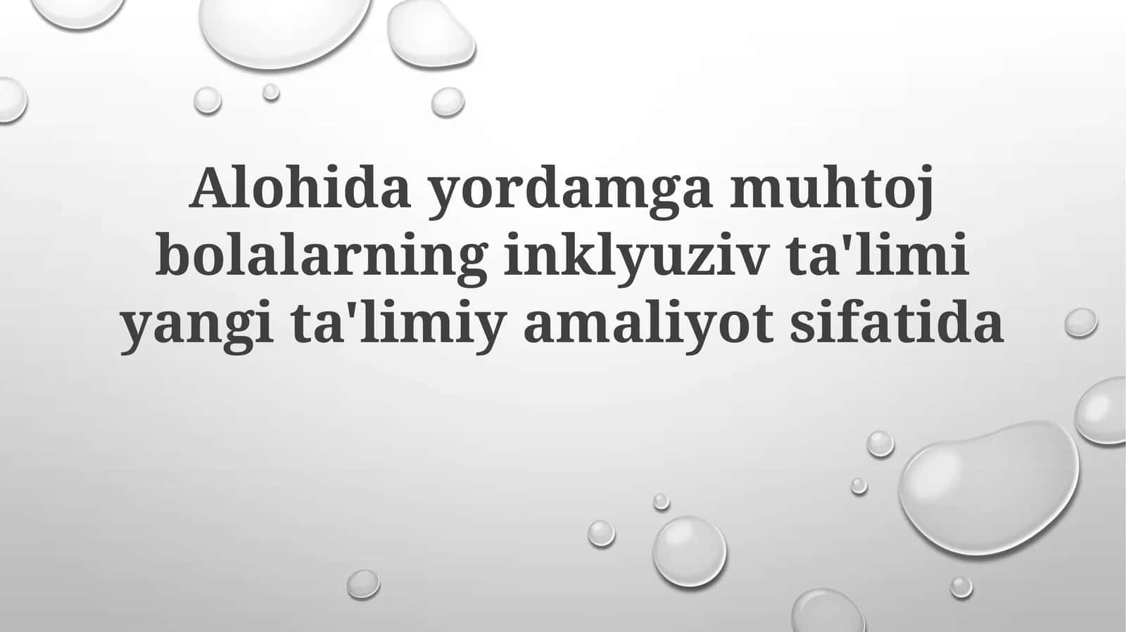 Inklyuziv ta'lim 1