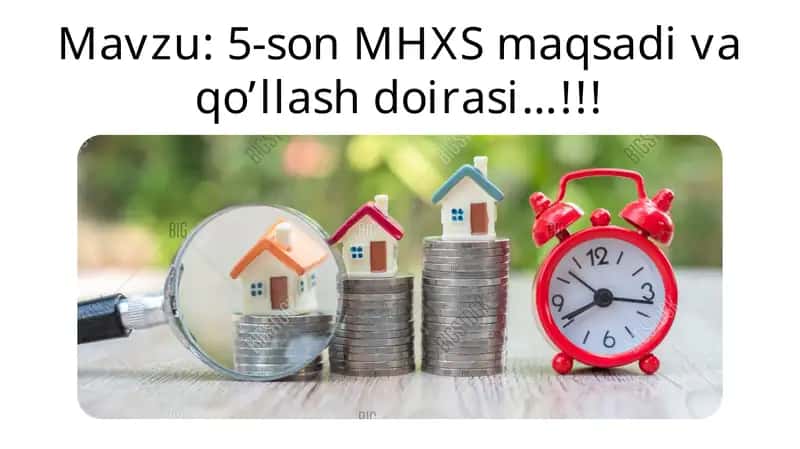 5-son MHXS maqsadi va qo’llash doirasi 1