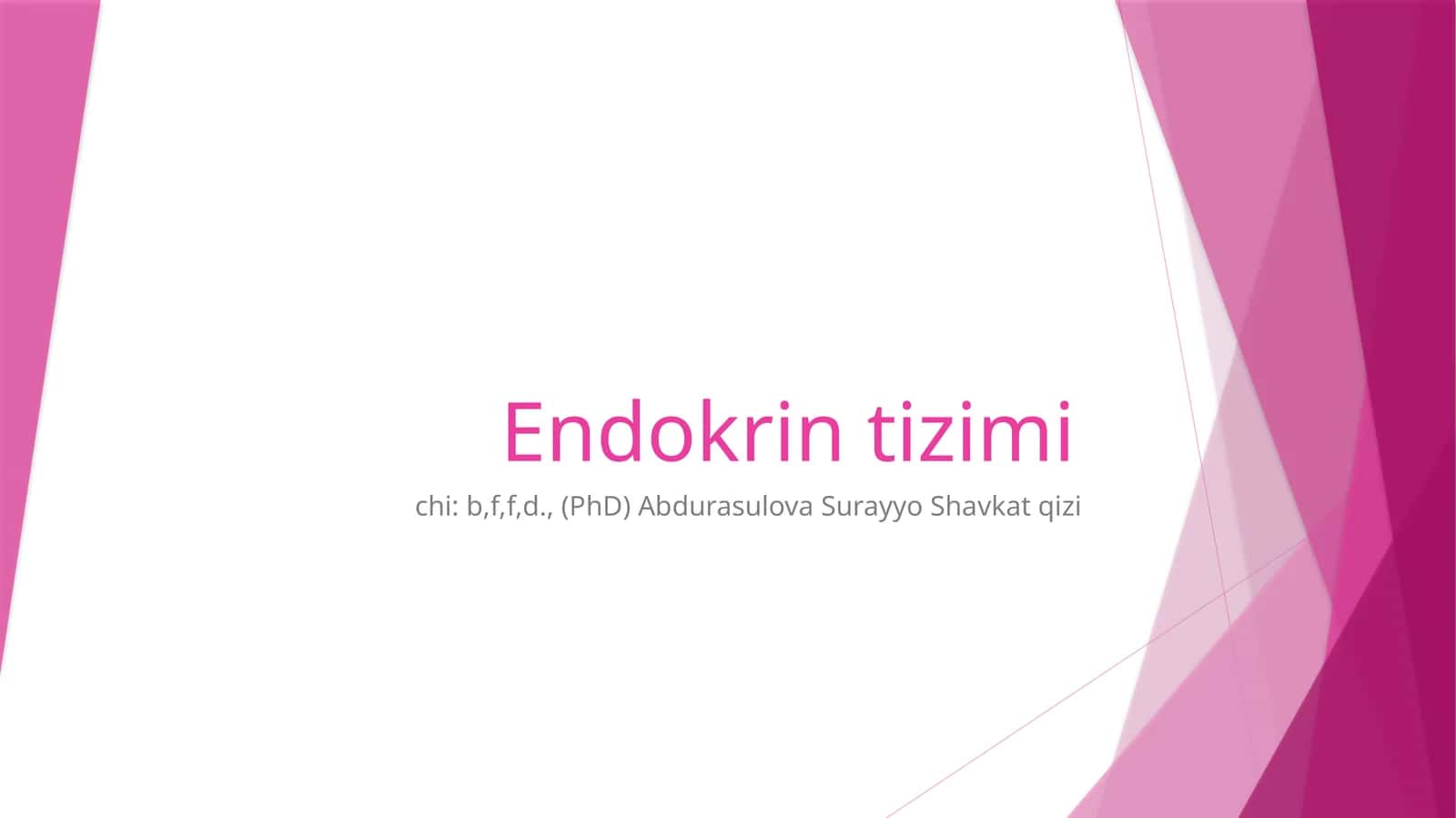 Endokrin tizimi 1