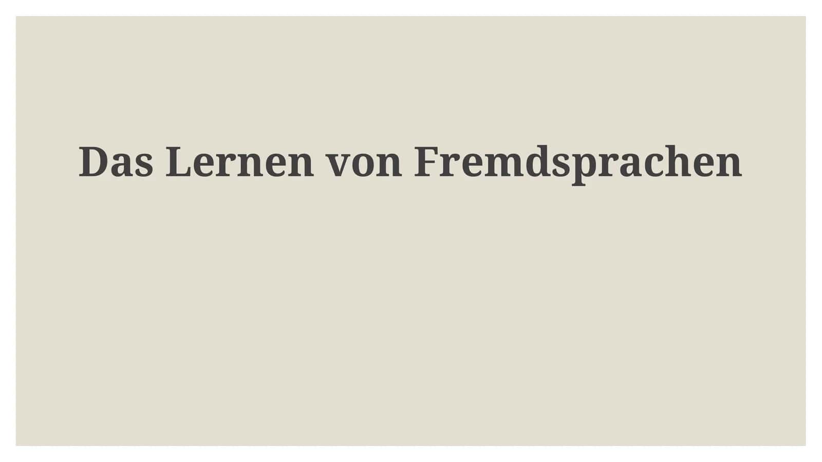 DasLernenvonFremdsprachen 1
