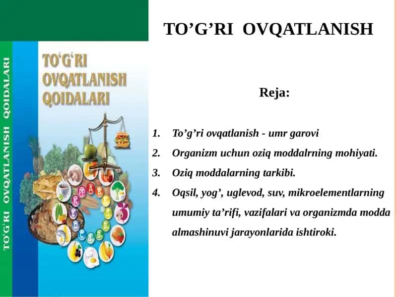 To’g’ri ovqatlanish 1