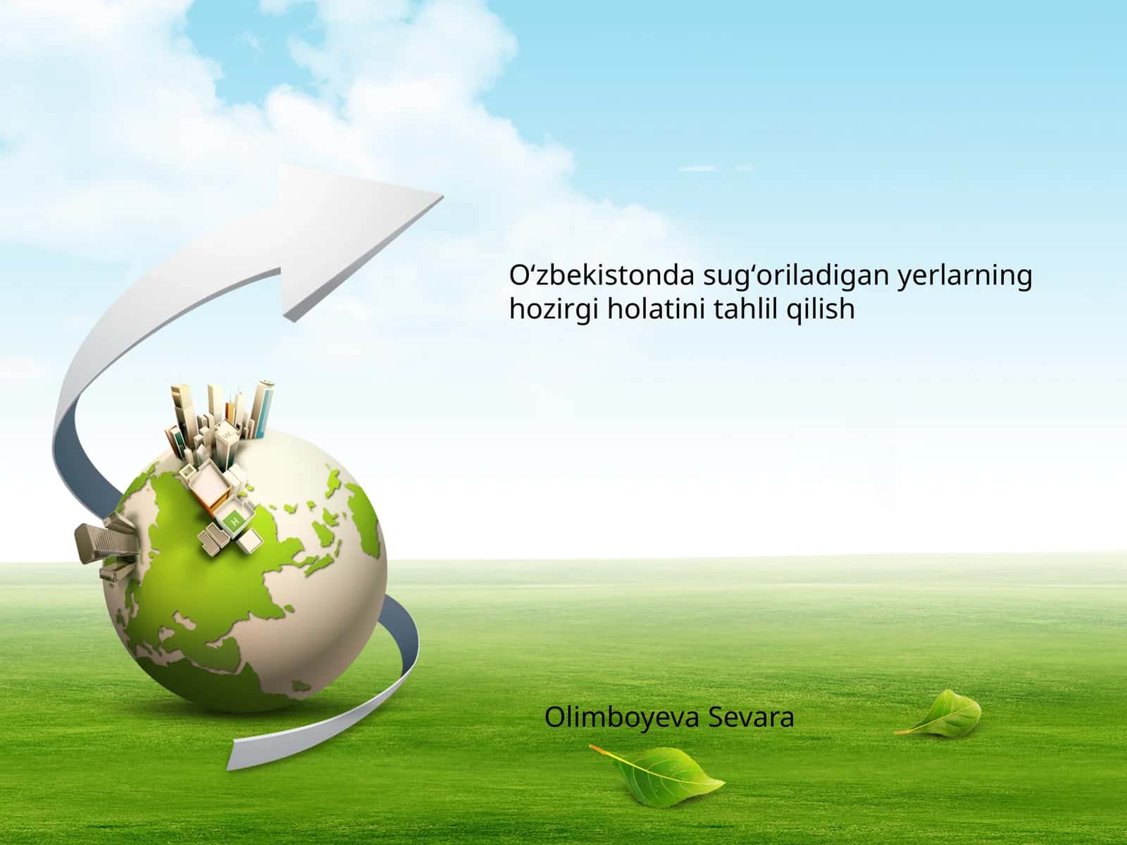 Sugʻoriladigan yerlarning hozirgi holatini tahlil qilish 1