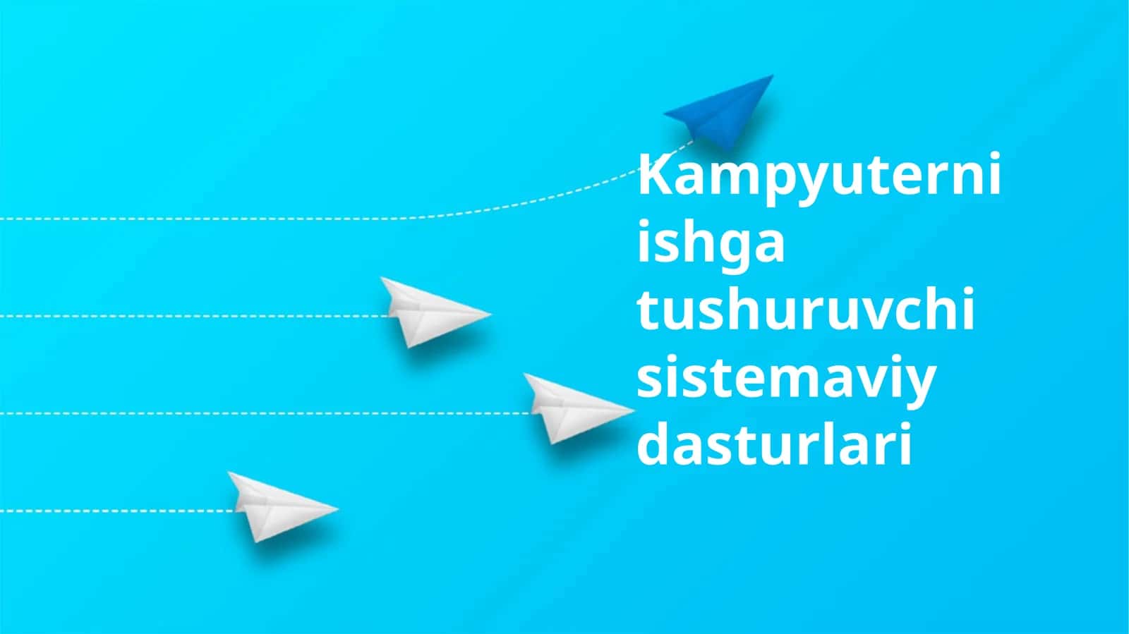 Kampyuterni ishga tushuruvchi sistemaviy dasturlari 1