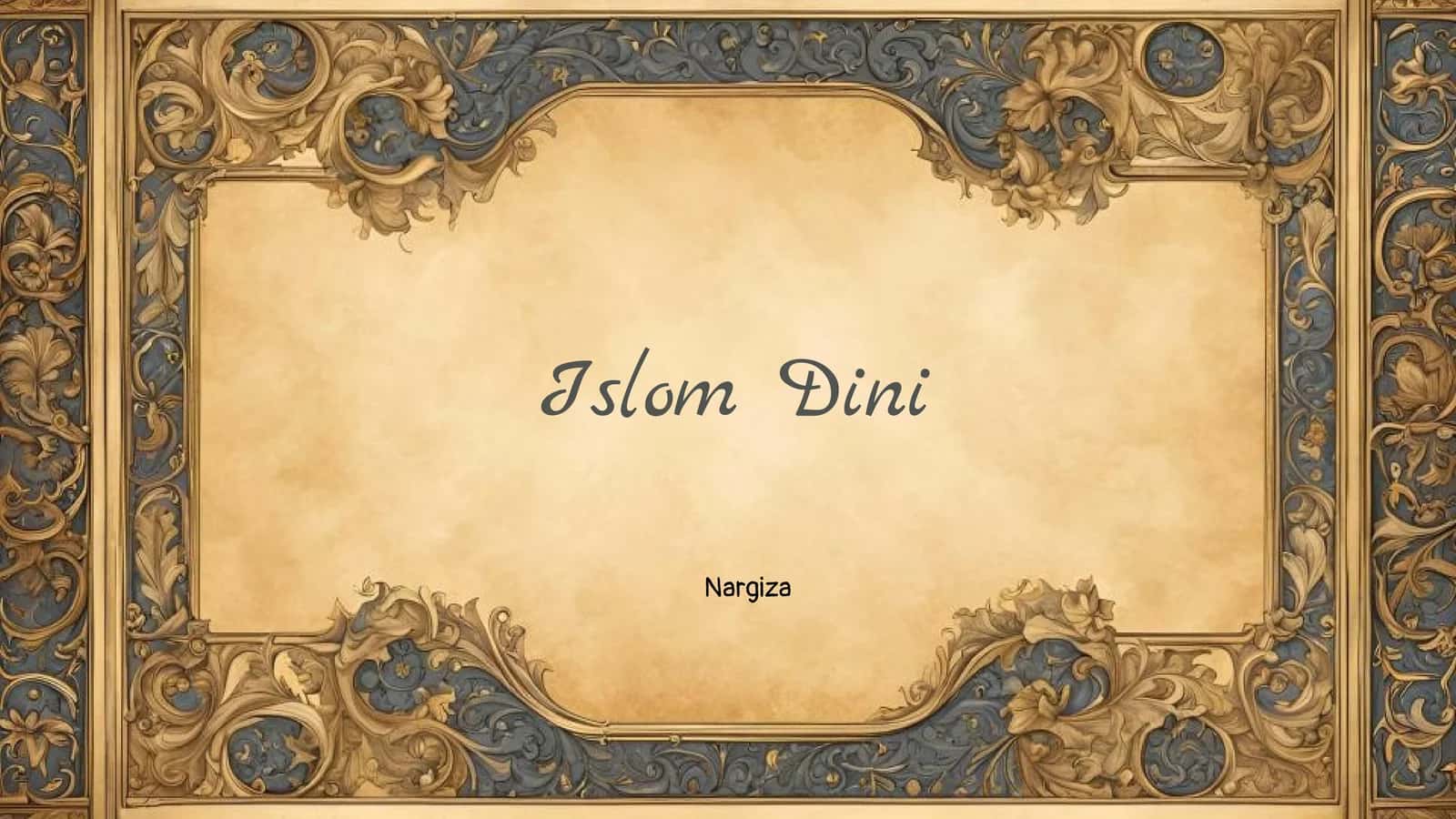 Islom Dini 1