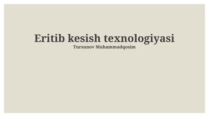 Suv Jeti Kesish Texnologiyalari 1
