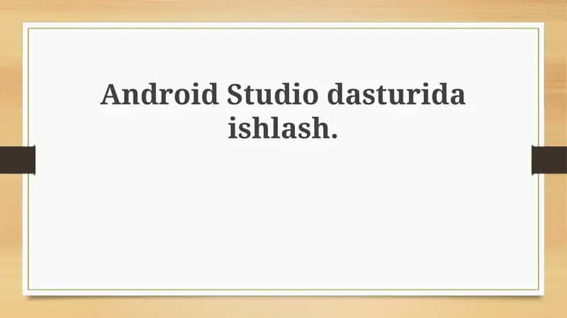 Android Studio 1