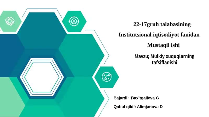 Mulkiyxuquqlarning tafsiflanishi 1