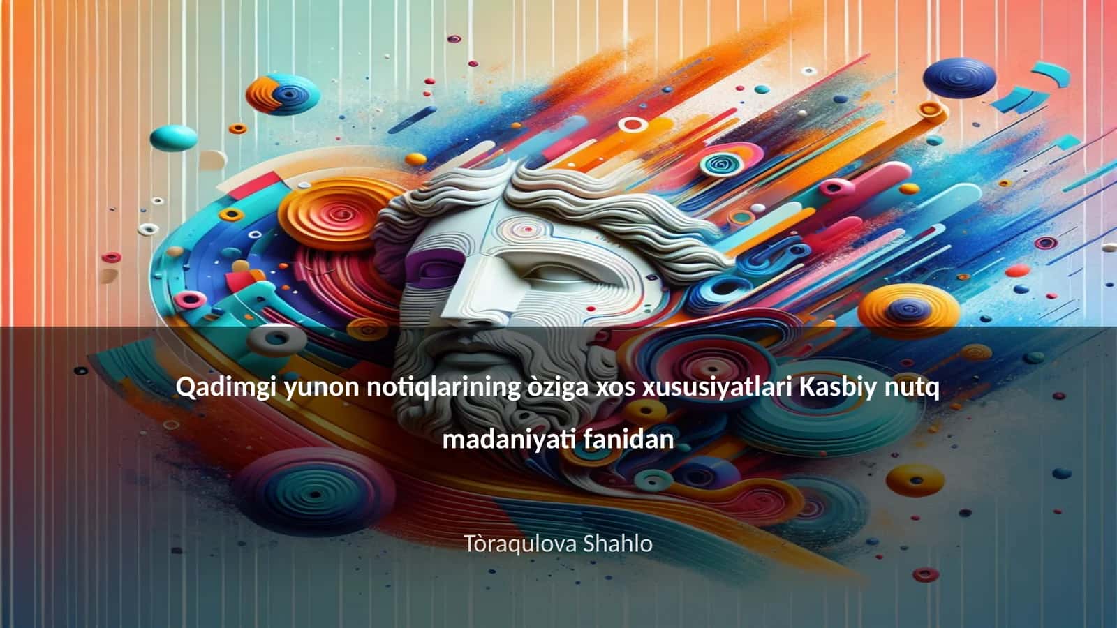 Qadimgi Yunon notiqlarining òziga xos xususiyatlari Kasbiy nutq madaniyati fanidan 1
