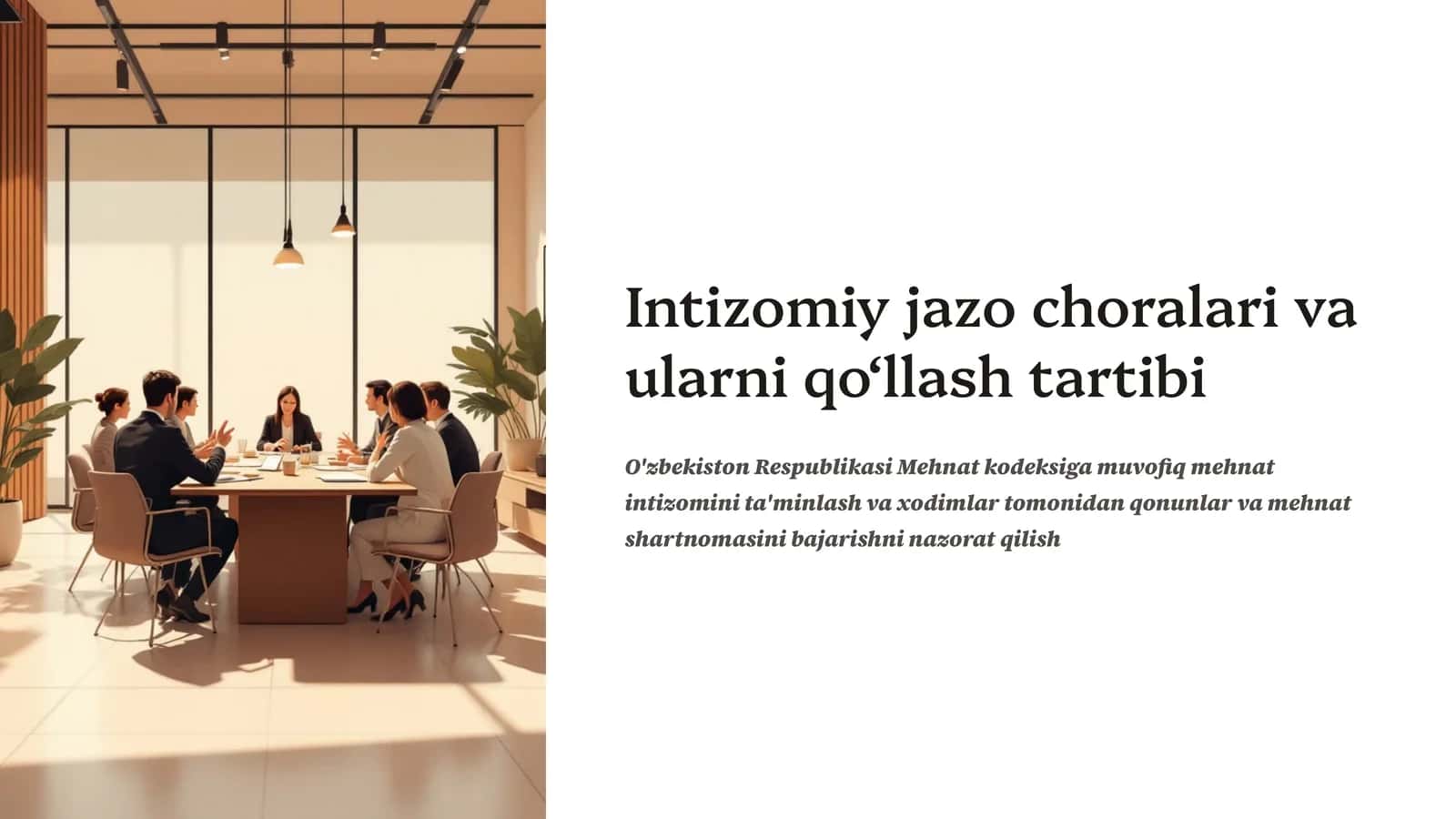 Intizomiy jazo choralari 1