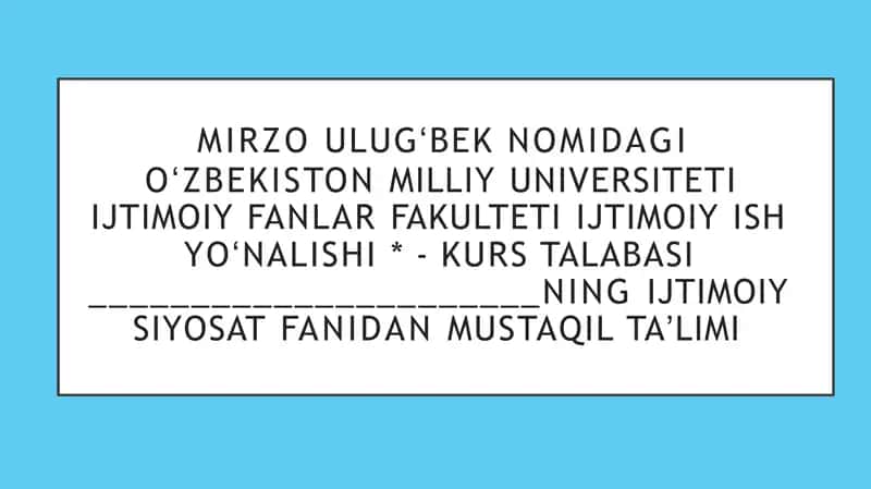 CHEXIYA RESPUBLIKASINING IJTIMOIY SIYOSATI 1