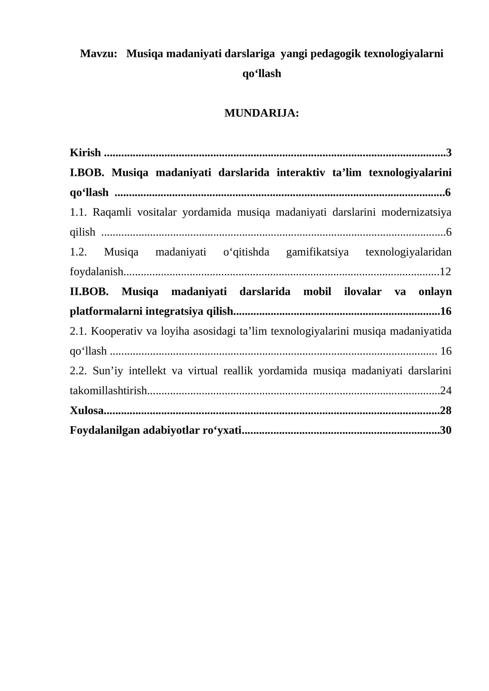 Musiqa madaniyati darslariga yangi pedagogik texnologiyalarni qo‘llash 1