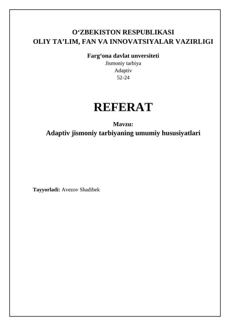 Adaptiv jismoniy tarbiya 1