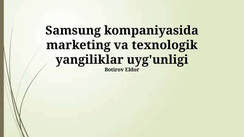 Marketing va texnologik innovatsiyalar sinergiyasi 1