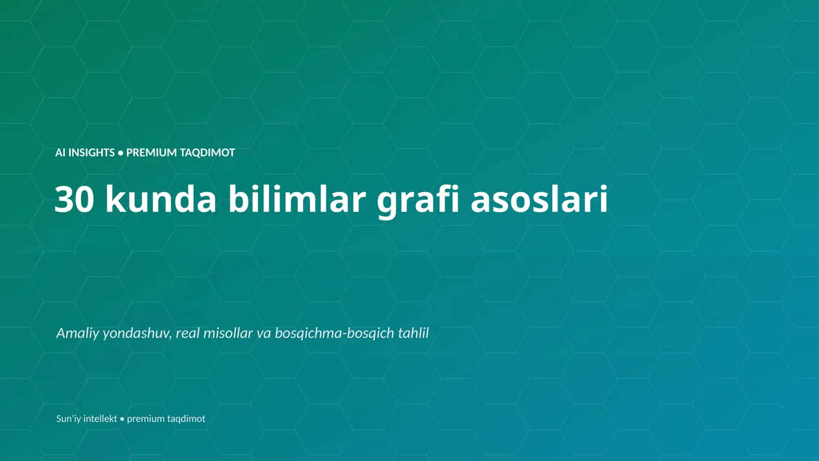 AI INSIGHTS • PREMIUM TAQDIMOT 1