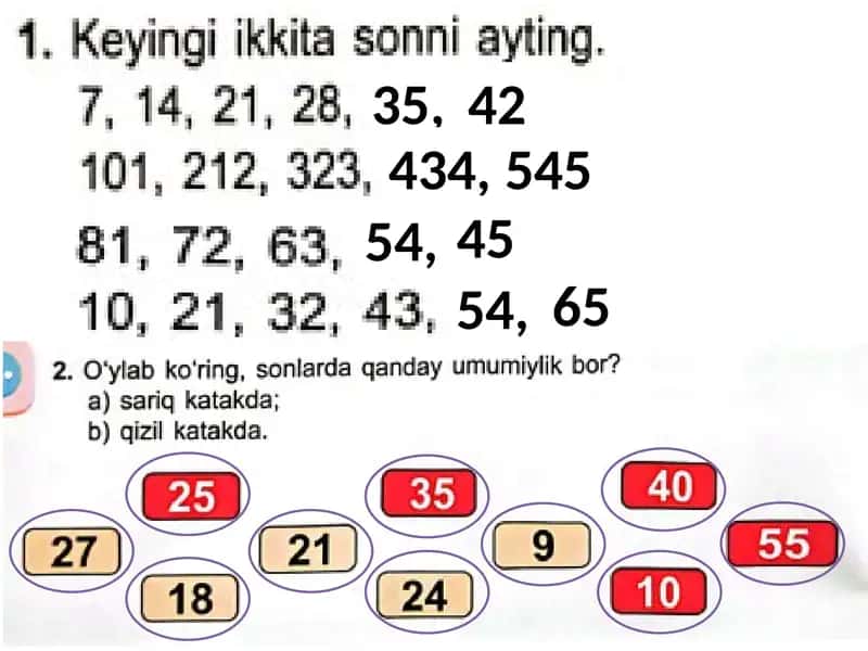 Matematik amallar 1
