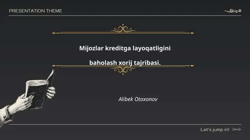 Kreditga layoqatligini baholash 1