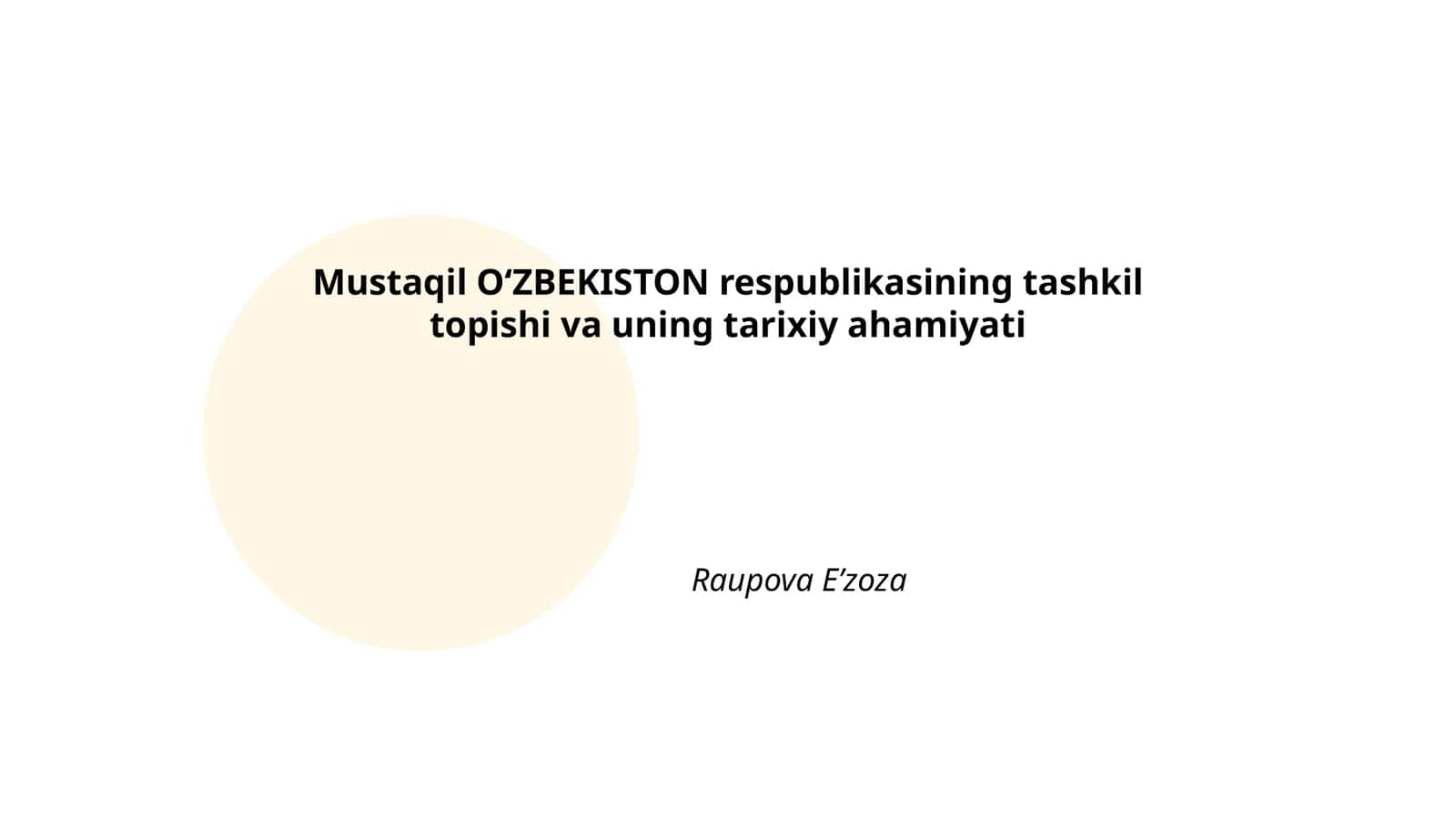 Oʻzbekiston Mustaqillik Deklaratsiyasi 1