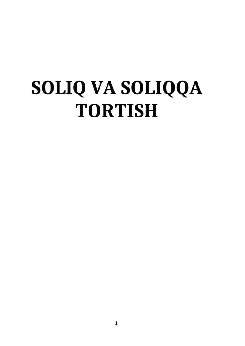 SOLIQ VA SOLIQQA TORTISH 1