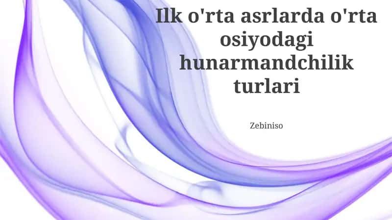 To'qimachilik an'analari 1