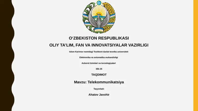 Telekommunikatsiya 1