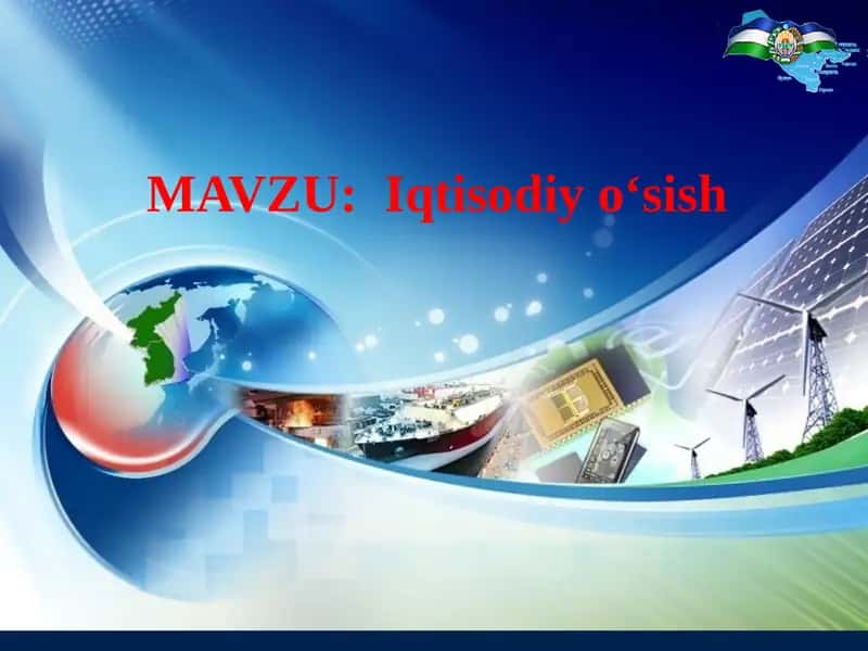 Iqtisodiy o‘sish 1