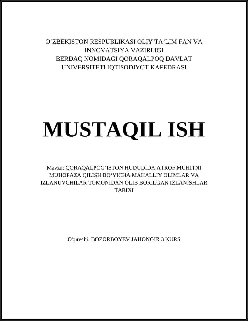 Tuproq eroziyasi oldini olish tadqiqotlari 1