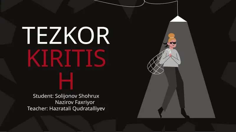 TEZKOR KIRITISH 1