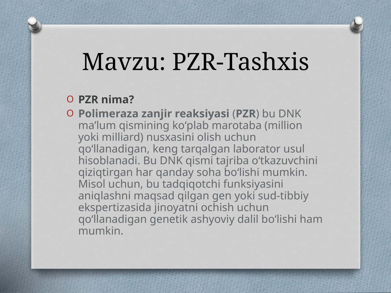 Polimeraza zanjir rekasiasi 1