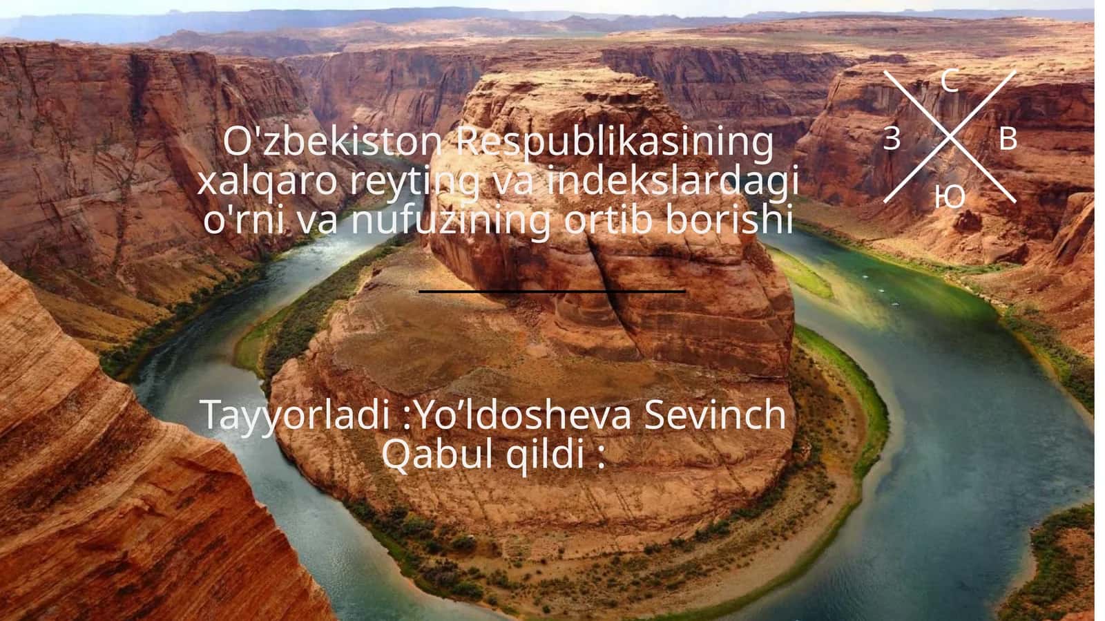 O‘zbekistonning xalqaro reyting va indekslardagi o‘rnini tushuntirish uchun nazoratni muvofiqlashtirish 1