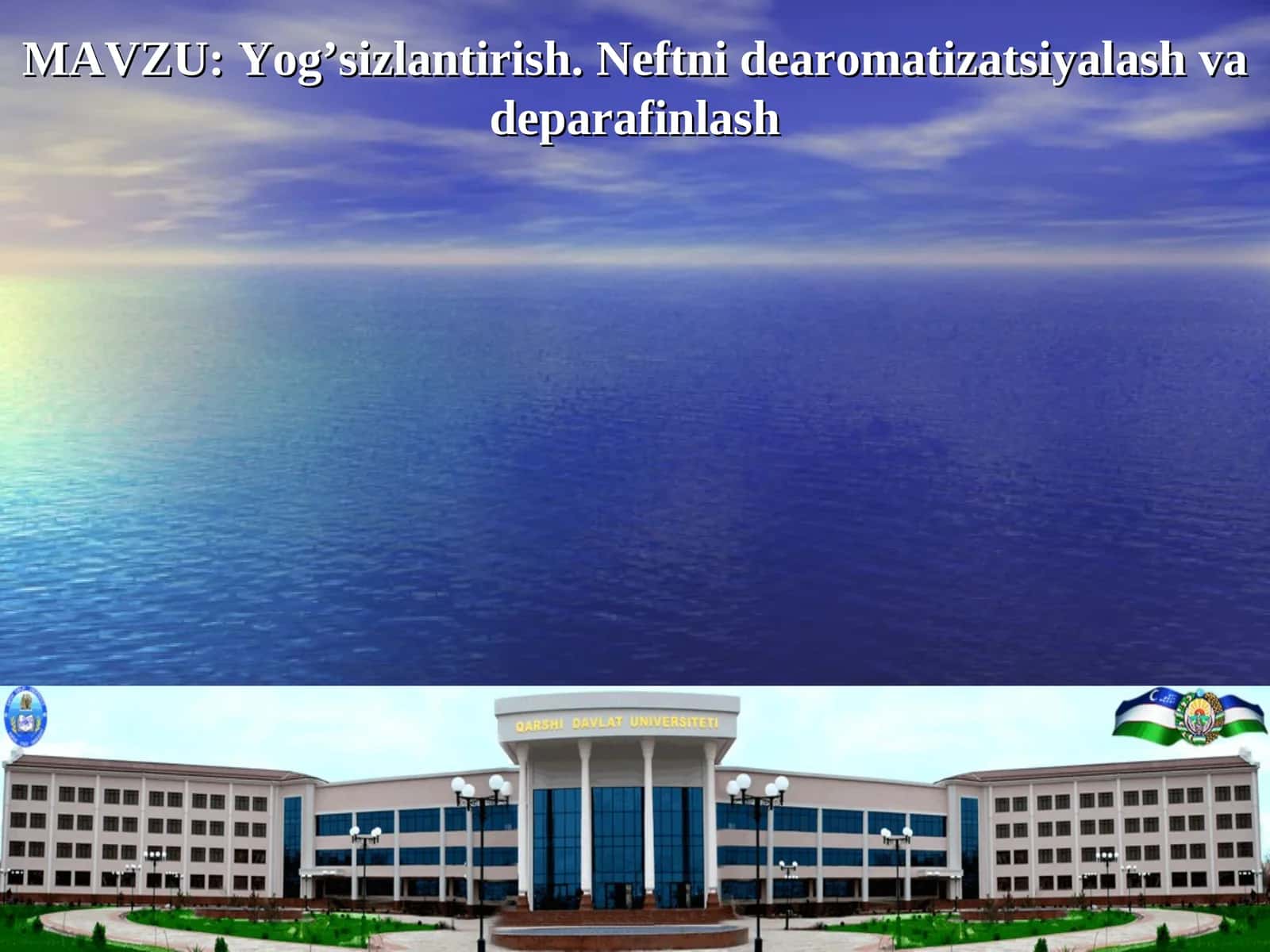 Yog’sizlantirish. Neftni dearomatizatsiyalash va deparafinlash 1
