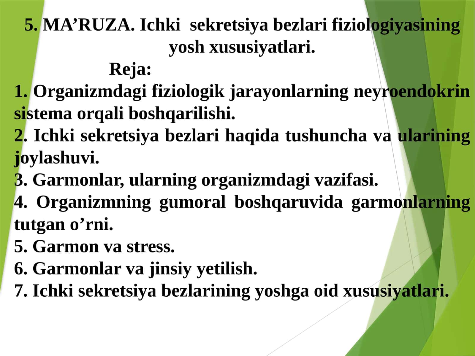 Ichki sekretsiya bezlari fiziologiyasi 1