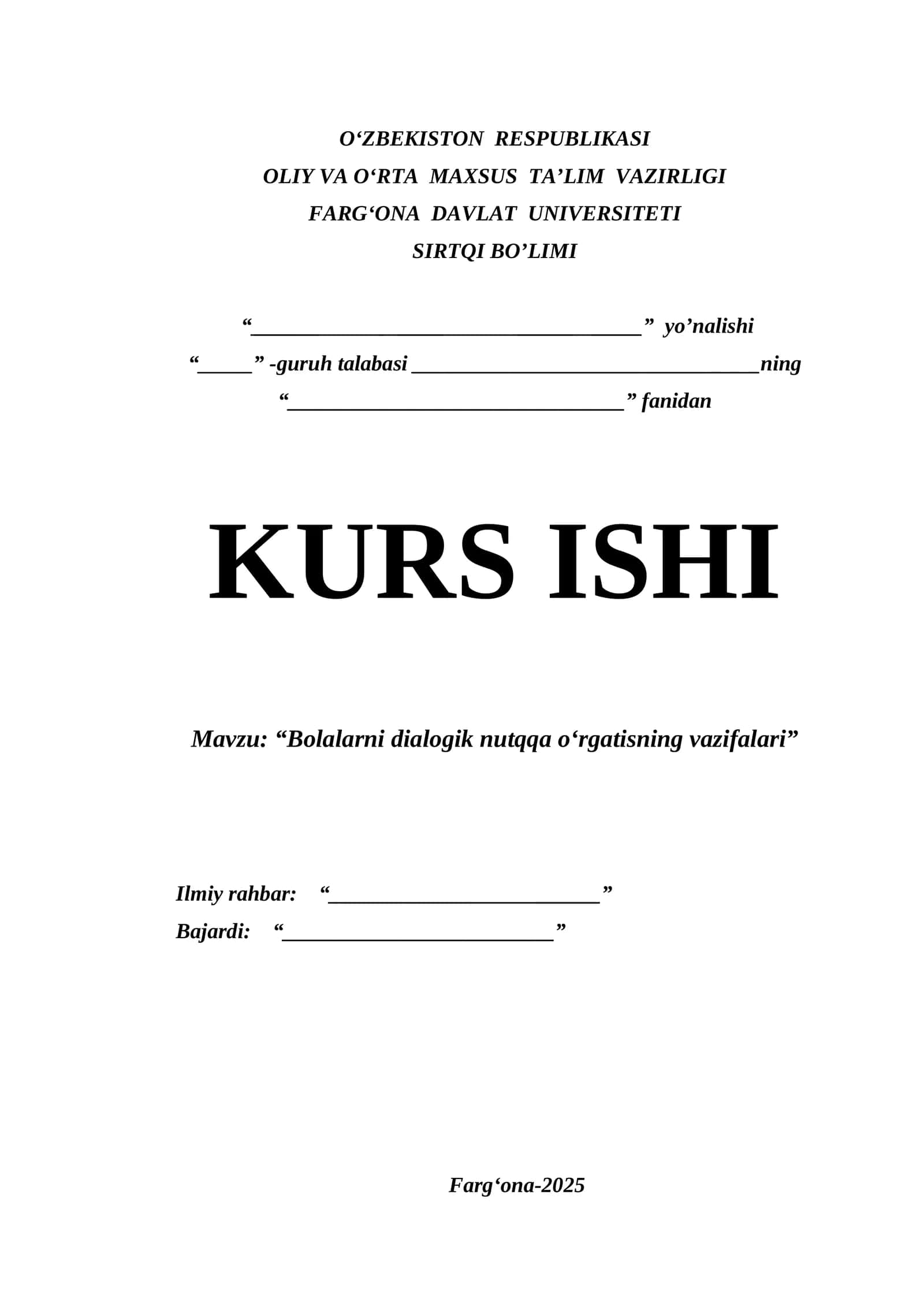 Bolalarni dialogik nutqqa oʻrgatishning vazifalari 1