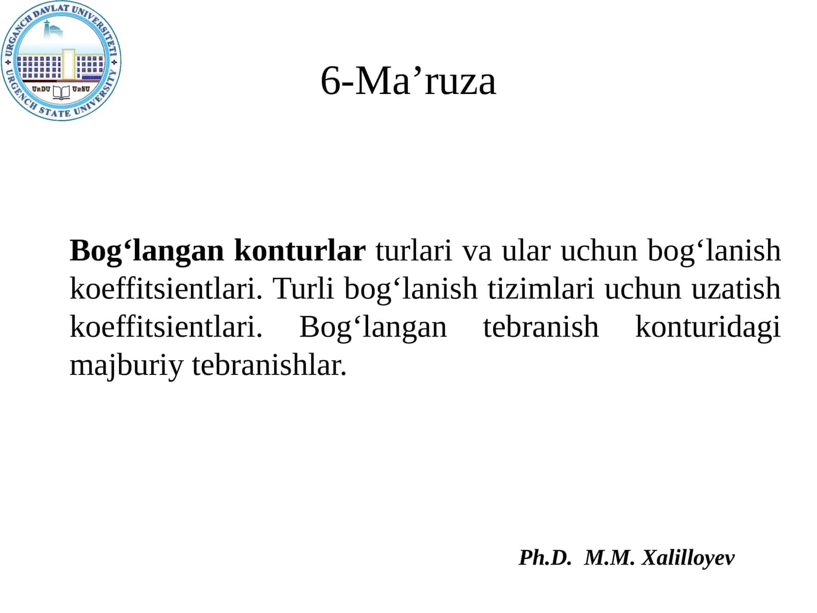 Bog‘lanish koeffitsientlari turlari 1