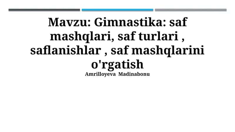 Gimnastika 1