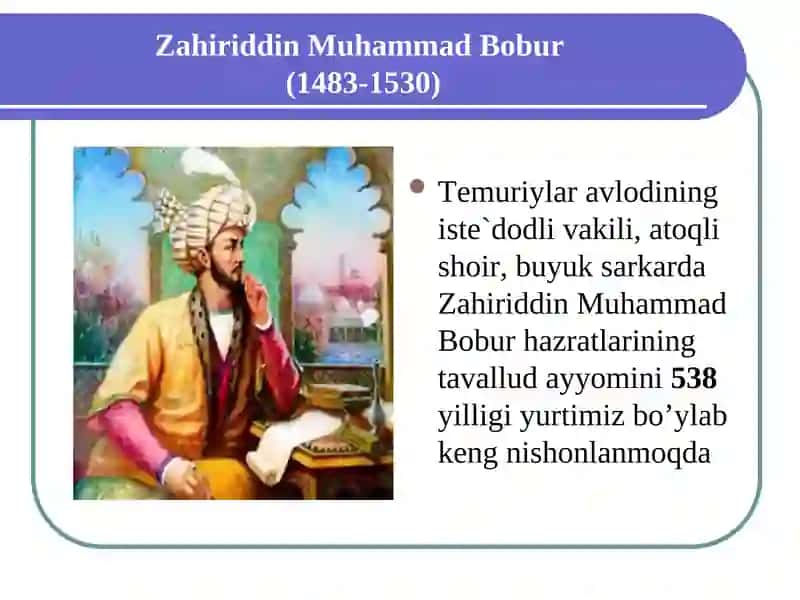 Zahiriddin Muhammad Bobur