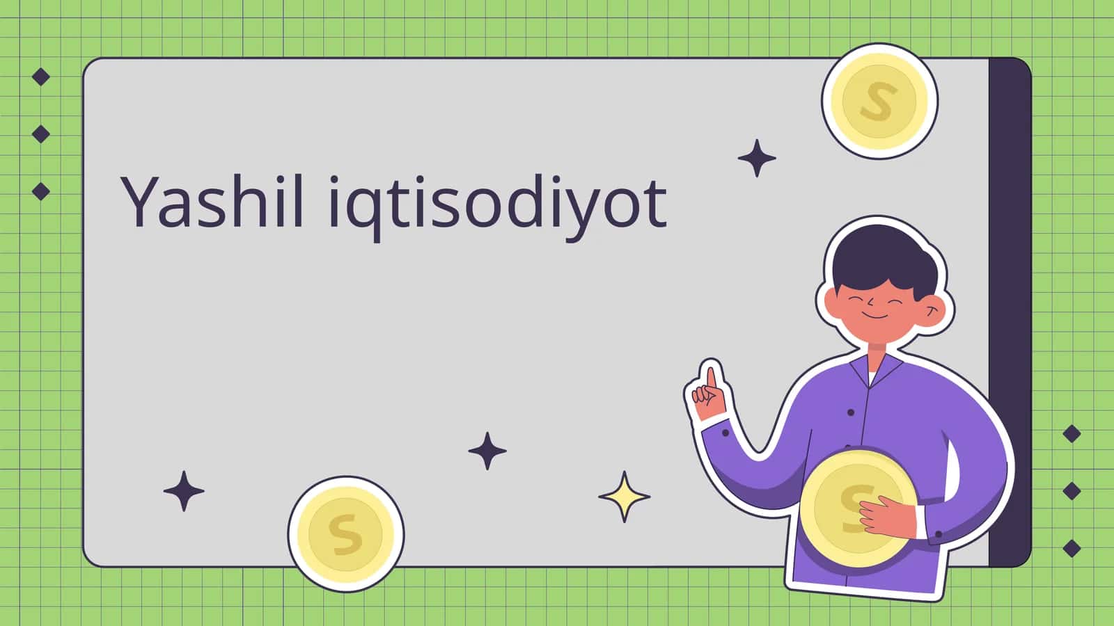 Yashil iqtisodiyotga o’tishning zaruriyati, tamoyillari va dastaklari 1