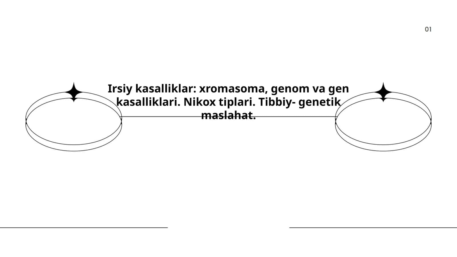Irsiy kasalliklar: xromasoma, genom va gen kasalliklari 1