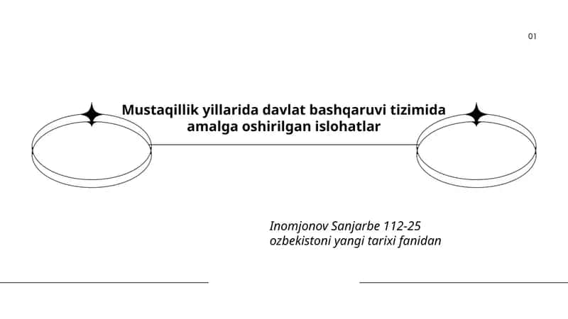 Mustaqillik yillarida davlat bashqaruvi tizimida amalga oshirilgan islohatlar 1