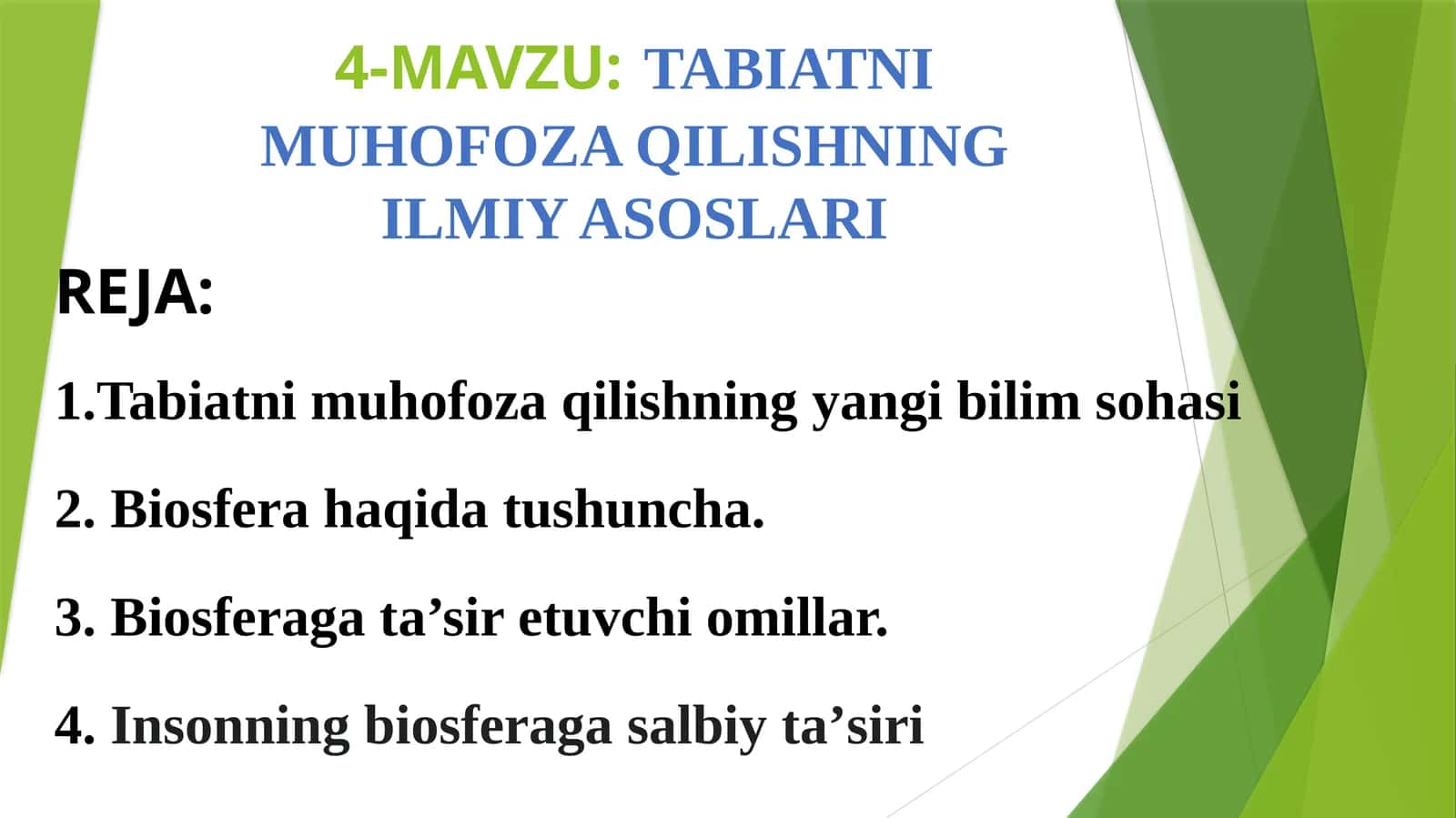 TABIATNI MUHOFOZA QILISHNING ILMIY ASOSLARI 1