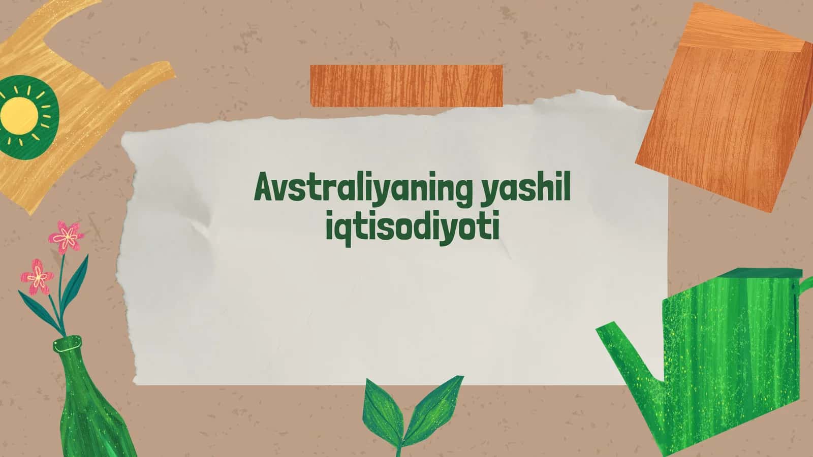 Avstraliyaning yashil iqtisodiyoti 1