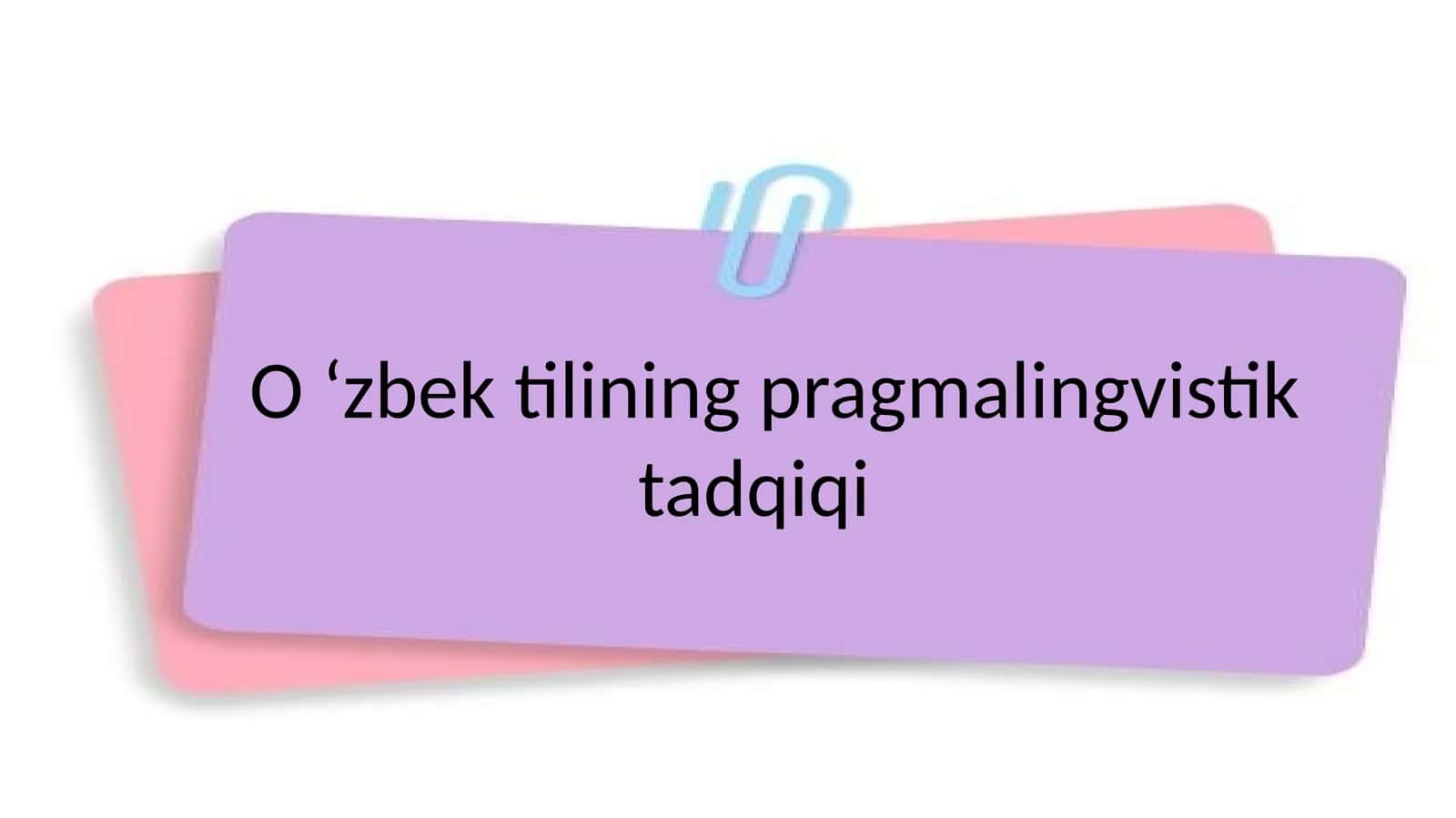 Pragmalingvistika 1